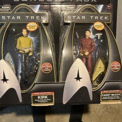 Star Trek Bonus 2 Pack Retired Warp Collection Kirk and Cadet McCoy - Sealed