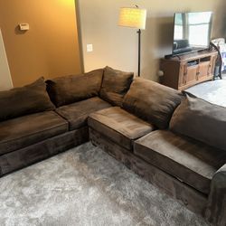 Sofa/Sectional- Dark Brown