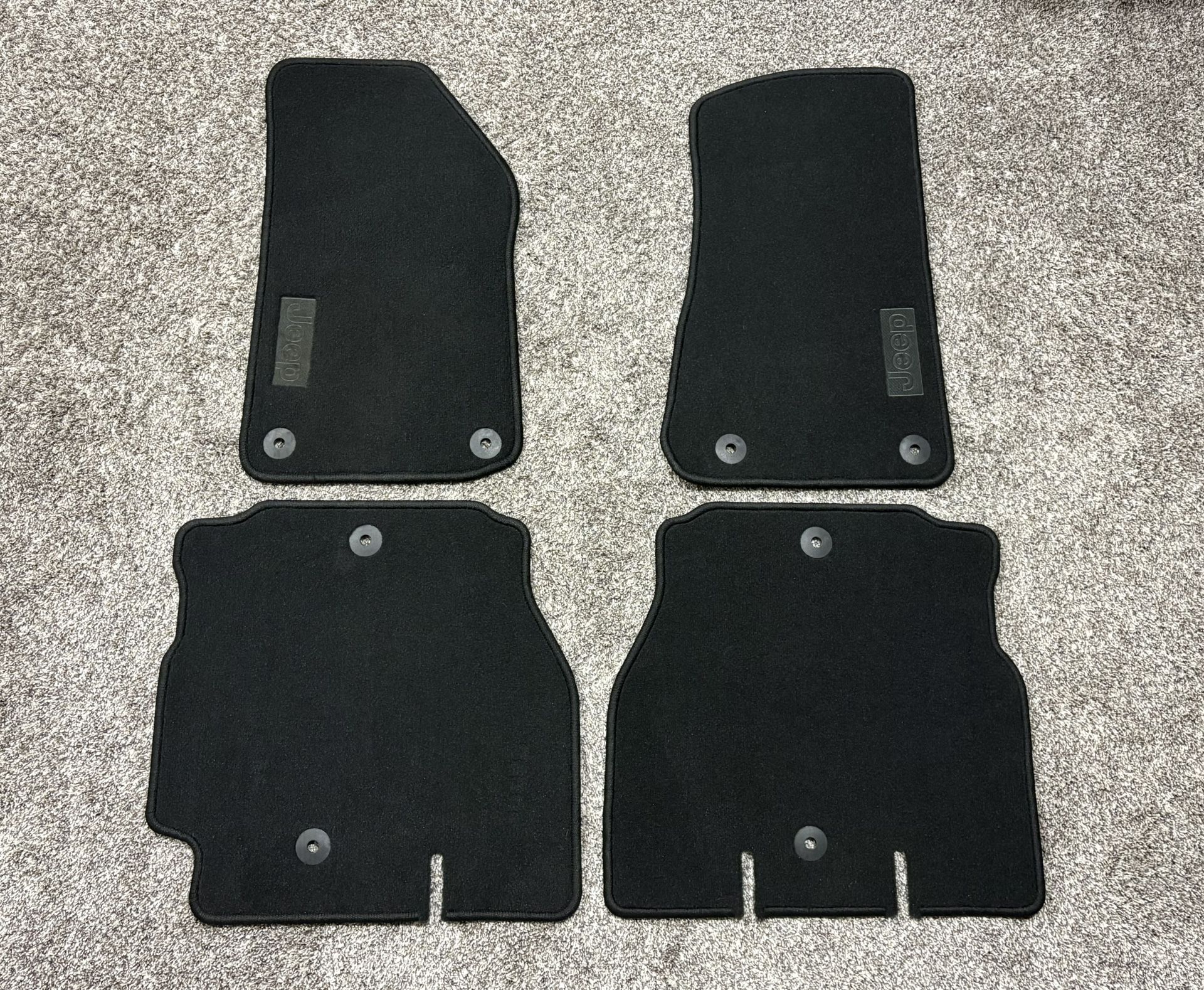 JEEP ‘Wrangler’ Black Carpet OEM Floor Mat Set - (2018-2021)