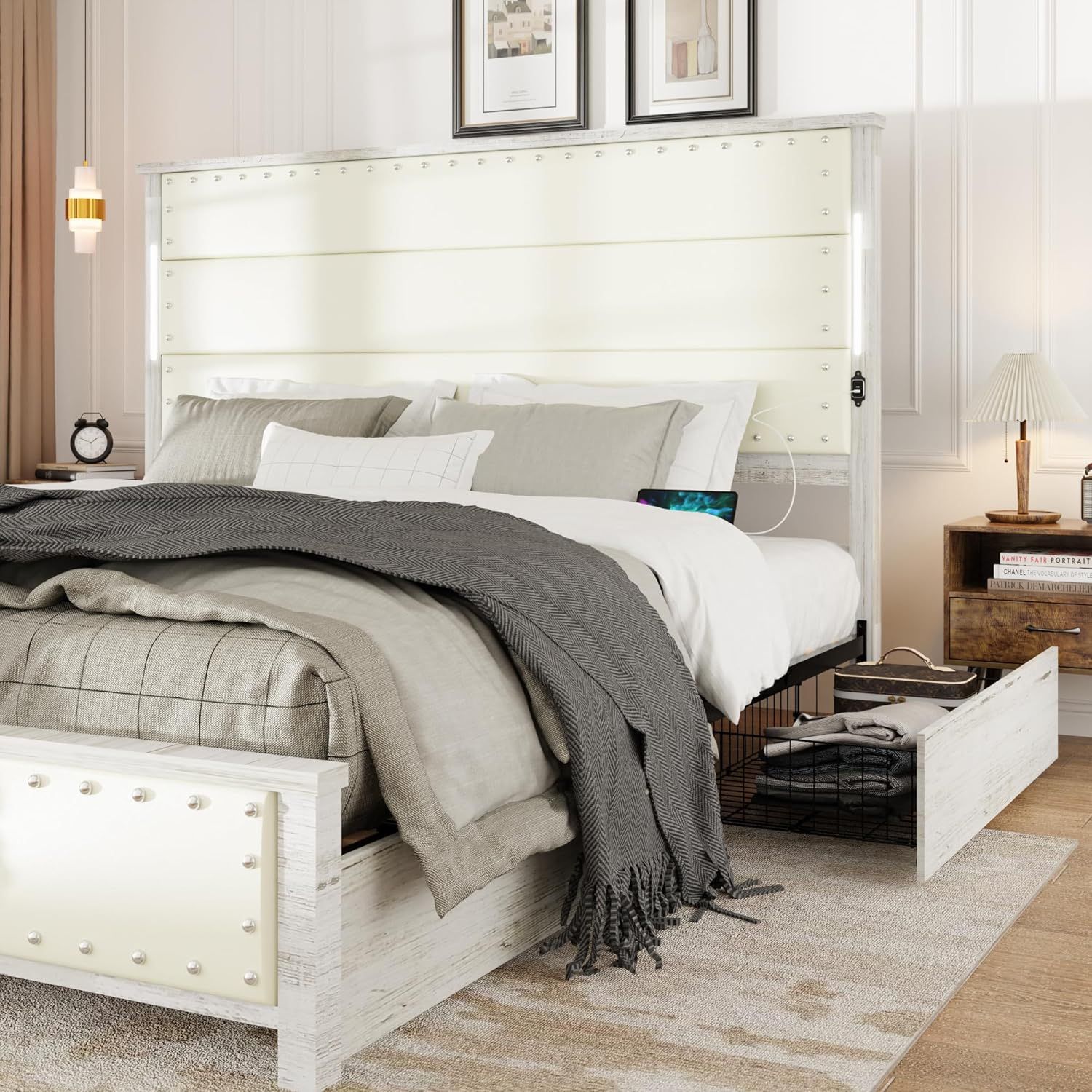 ๐King size Bed (Frame + Mattress + Boxsprings) $400 OBO Still In Plastic! ๐