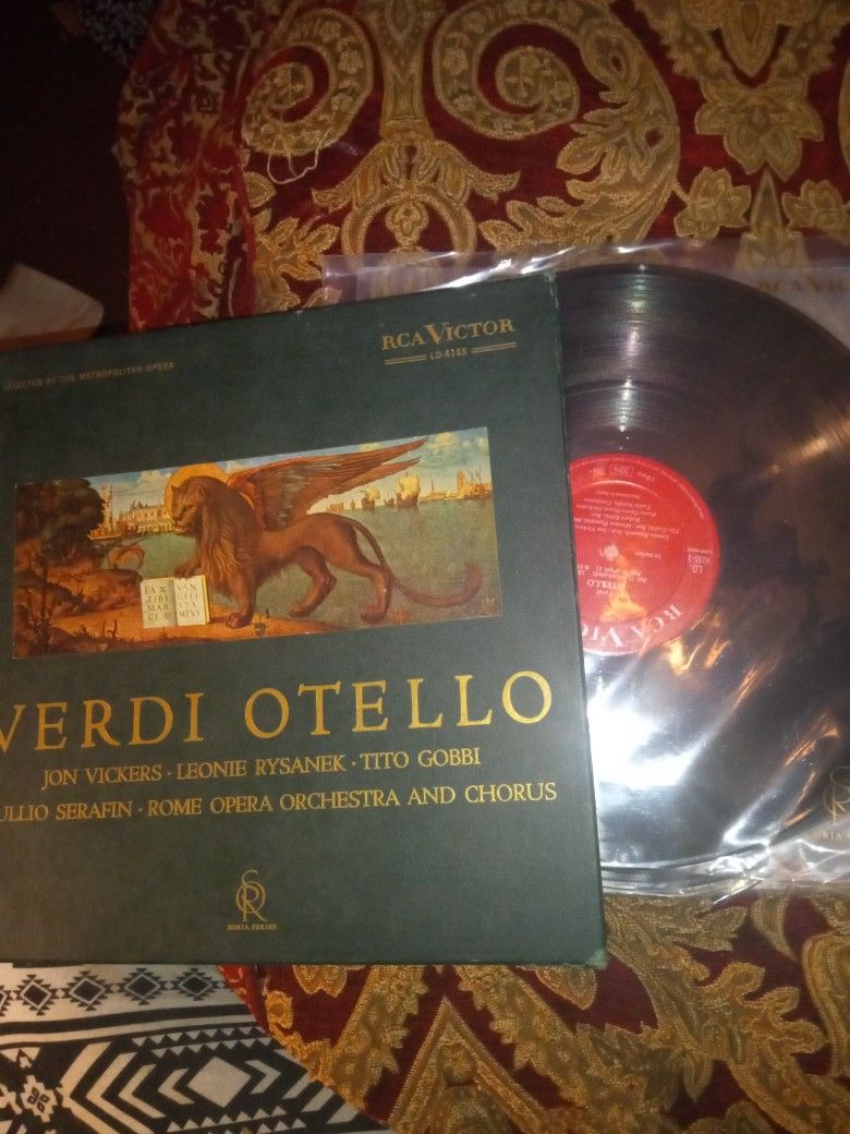 VERDI OTELLO Vickers Gobbi Rysanek 1960 3xLP