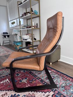 Leather ikea chair for sale