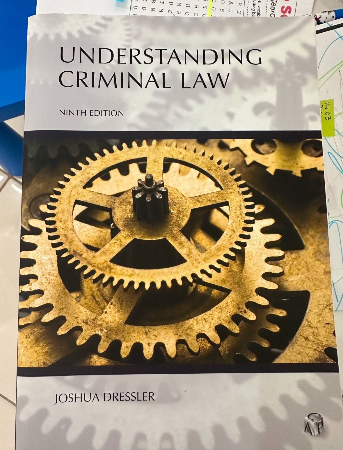 UNDERSTANDING CRIMINAL LAW 9th NINTH EDITION 1.03 JOSHUA DRESSLER LAW SCHOOL BOOK