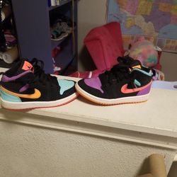 Kids Air Jordan 1 Multi Color Reflective 12c