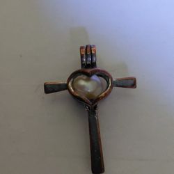 Freshwater Pearl Sterling Silver Cross