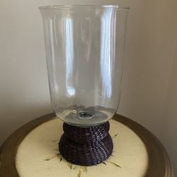 Pier 1 Imports Glass Hurricane Candle Holder