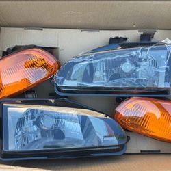 92-95 Honda Civic Headlights Faros Calaveras Micas Luces 
