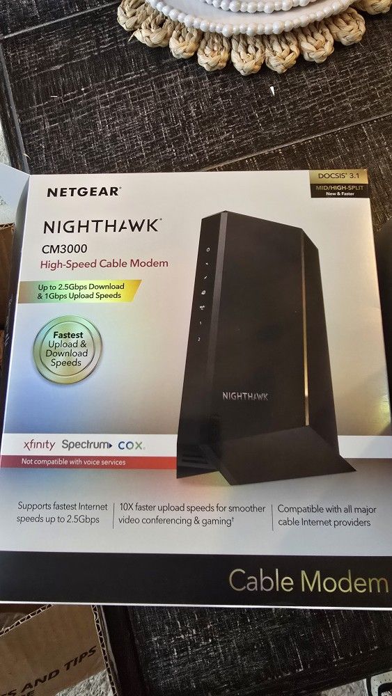 Netgear Nighthawk CM3000 DOCSIS 3.1 Modem