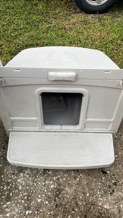 Catio Covered Cat Litter Box window insert