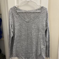 Old Navy Gray Long Sleeve Shirt 