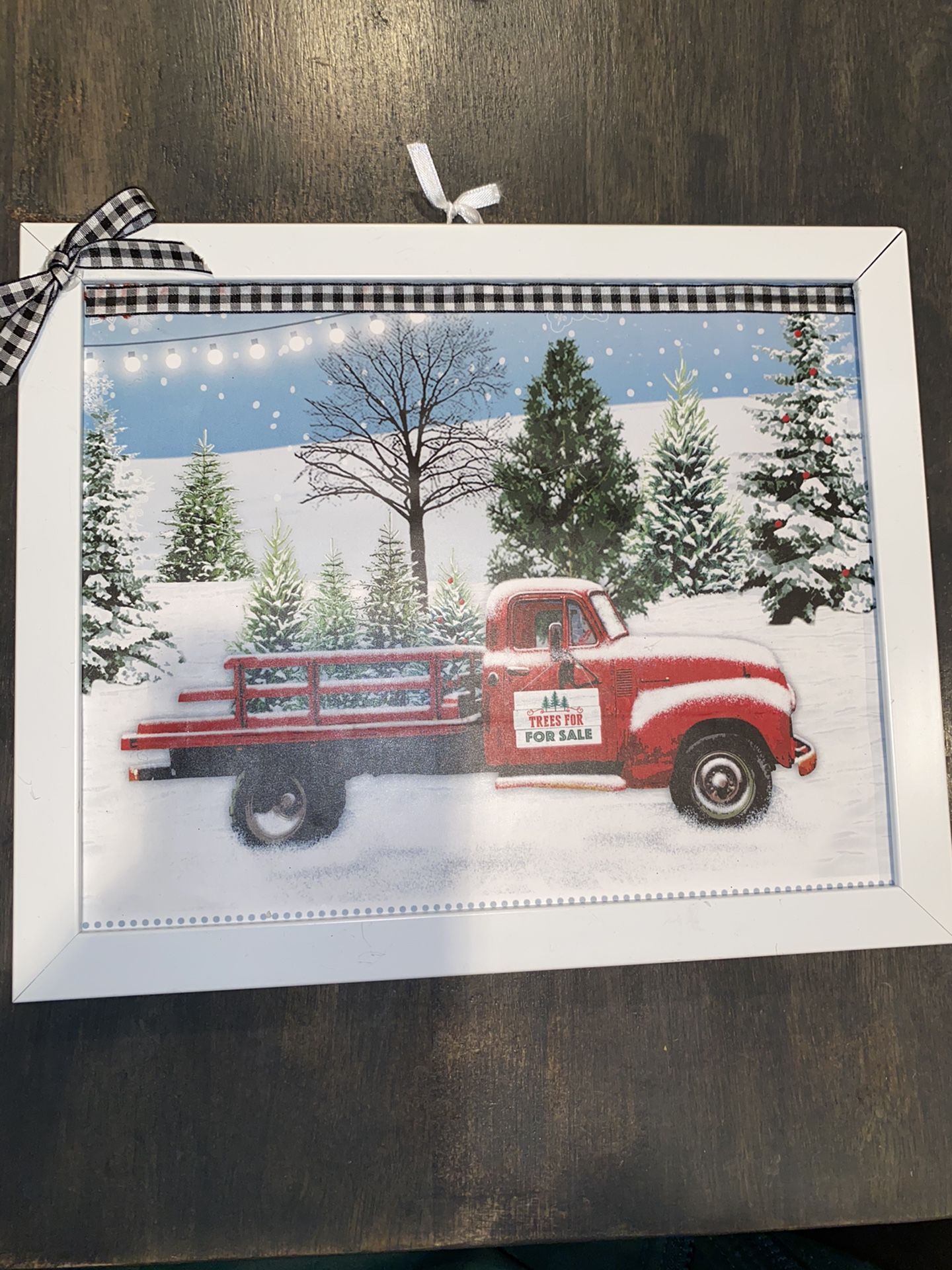 Framed Red Truck