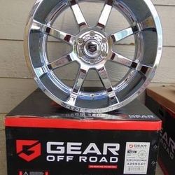4 New Chrome Gear Offroad 22X12 Rims *6X5.5* *CHEVY* *TOYOTA* *-44MM*
