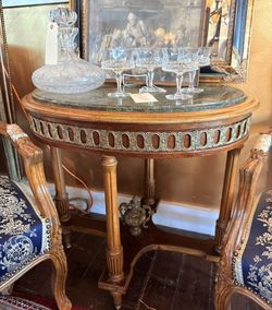 Vintage Marble Top Table - 50% OFF OFFER!!!