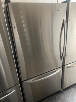 Whirlpool Bottom Freezer Stainless Refrigerator Fridge
