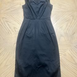 Dolce Gabbana Black Satin Dress