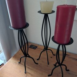HOME DECORATION 3 CANDLES.