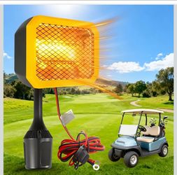 Golf Cart Heater,  400W Electric Heaters Compatible with Club Car/Yamaha/EZGO