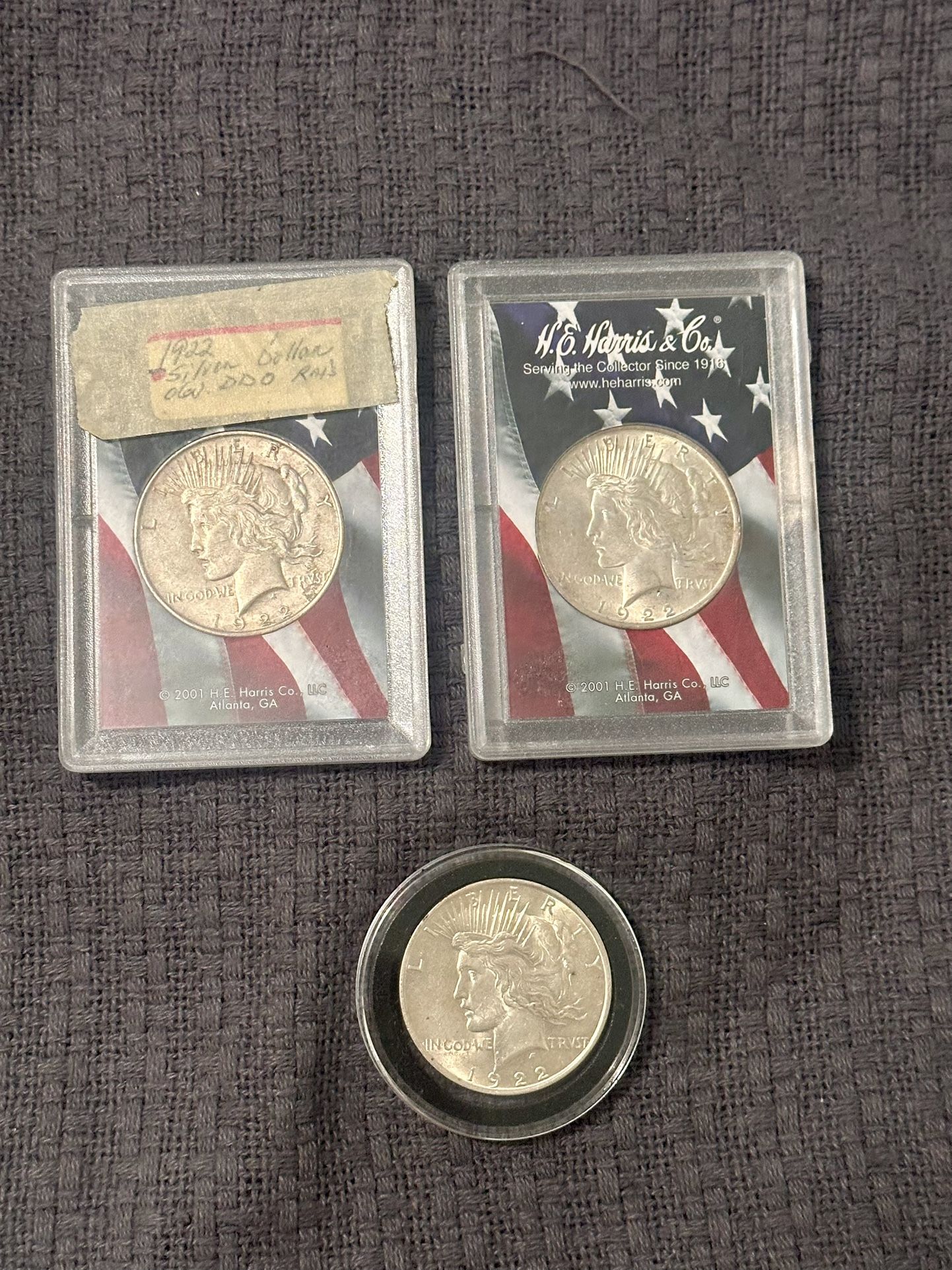 1922 Peace Dollars