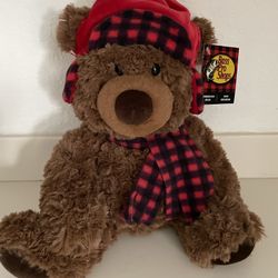 2018 Bass Pro Shops Lumberjack Bear w/cap With tag Plush RETIRED