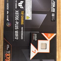 Ryzen 7 9800x3d + Asus TUF GAMING x870e PLUS WIFI 7 Brand new