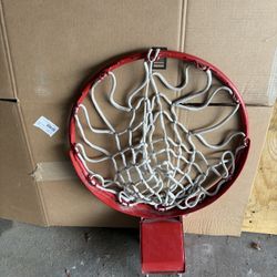 Basketball rim with net, New