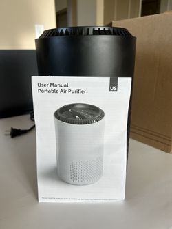 Air Purifiers for Home, Air Purifiers, Air Cleaner for Smoke, Pollen, Hair Dander, Portable Air Purifier with Sleep Mode, Speed ​​Control for Bedroom,