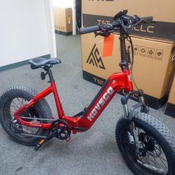 HOVSCO Hovbeta Cherry Red Folding Electric Bike 