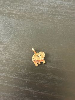Small gold plated tiny elephant