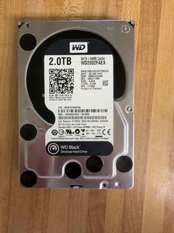 WD Black 2TB SATA Desktop Hard Drive – 4 Available – $40 Each