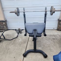 Weights And Bench Setup