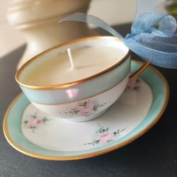 Handmade Soy Candles In This Beautiful Vintage Tea Cup Set, Citron And Mandarin Scent, PICK UP IN EAST ORLANDO!!!