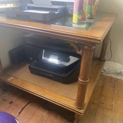 Black Printer With Table 