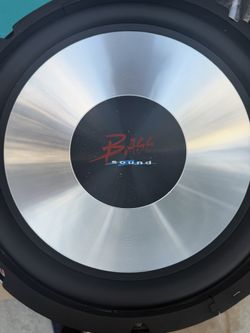 Bass Sound 12 New $40 I Have 3