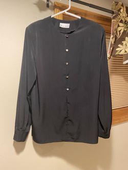 Black Long Sleeve Blouse Size M