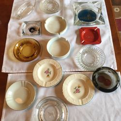 Vintage Glass Ashtray 