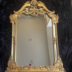 Antique  Gold, Ornate Table/Dresser Mirror