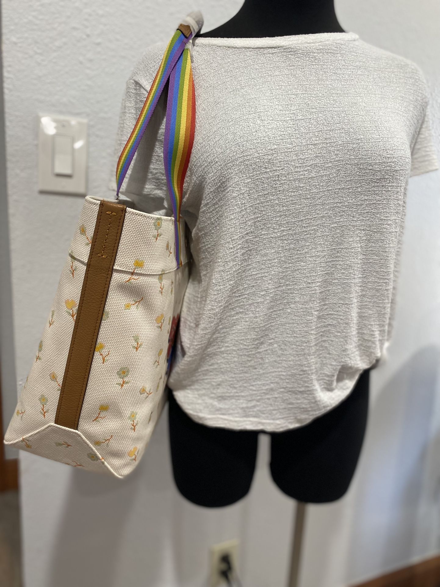 Coach C4099 Canvas Pride Roller Skate Tote Bag Beige NEW for Sale in  Germantown, MD - OfferUp