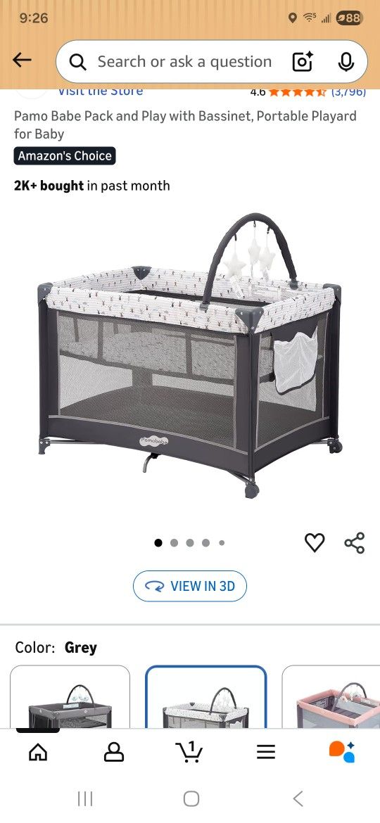 Pack And Play With Padded Matt