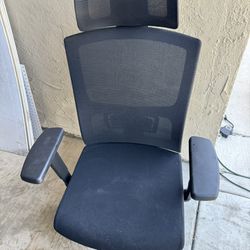 Office Chair With Head Rest & Lumbar