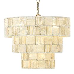HOMARTGALLERY Farmhouse Chandeliers for Dining Room Light Fixture,15.9” 4-Light Boho Light Fixtures Ceiling Mount