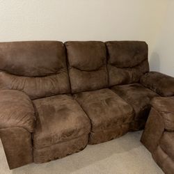 Ashley Furniture Power Reclining Couch Set
