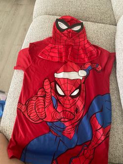 Halloween Spider-Man shirt and mask