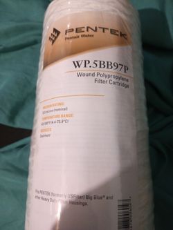Big blue sediment filter