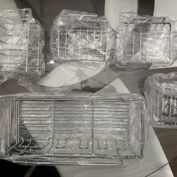 Unused Shower Caddy Organizer (chrome, silver)