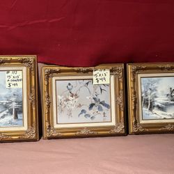 Oil Painting Wall Hanging Decoration,Please Check Out All Photos And Description 👇great Looking Frame,perfect Color And Condition, EACH 