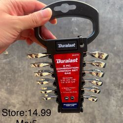 6 PC. COMBINATION WRENCH SET SAE