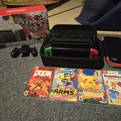 Nintendo Switch 1 (Splatoon 2 Special Edition) Bundle