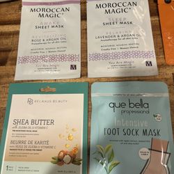 Face Mask’s, Foot Mask And Inhalation Beads 