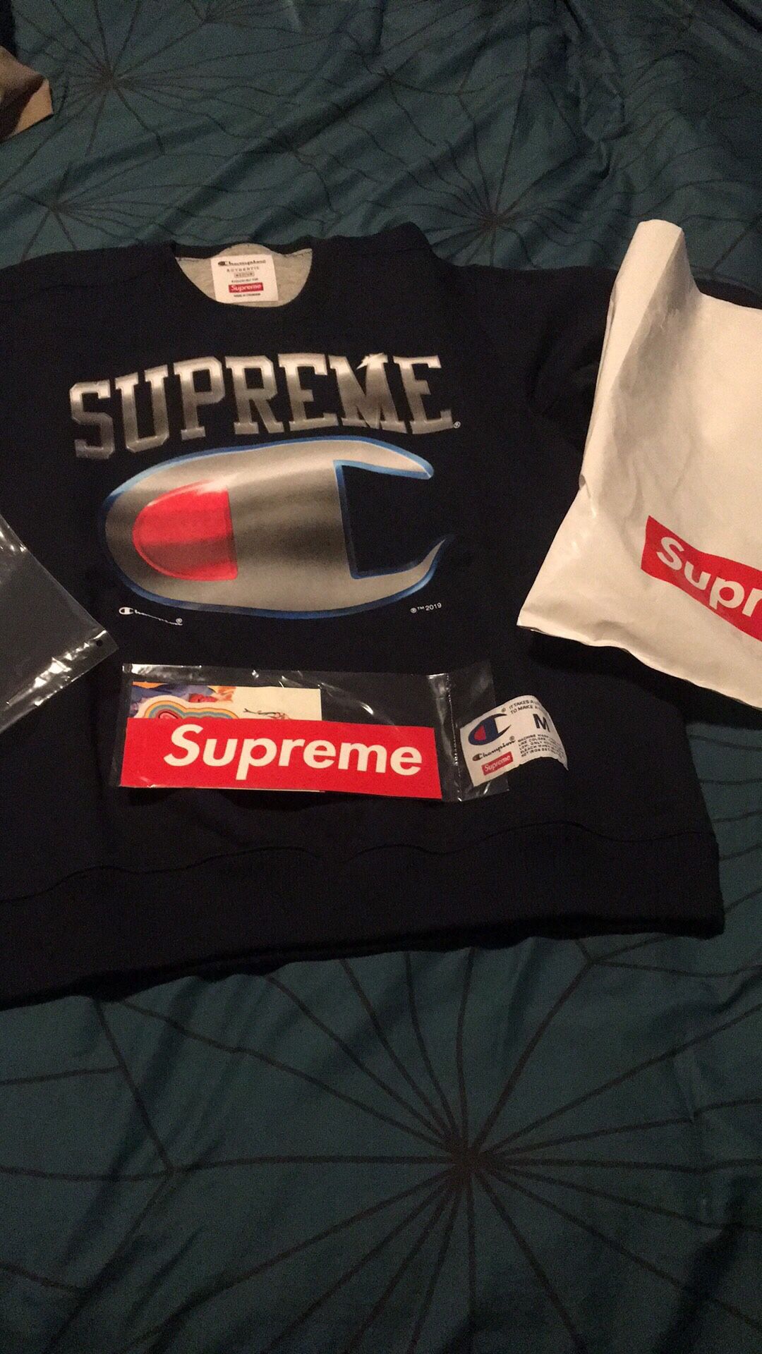 Supreme champion chrome crewneck