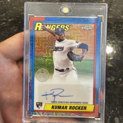 2025 Topps Series 2 Kumar Rocker RC Auto Silver Pack Mojo Refractor Rookie